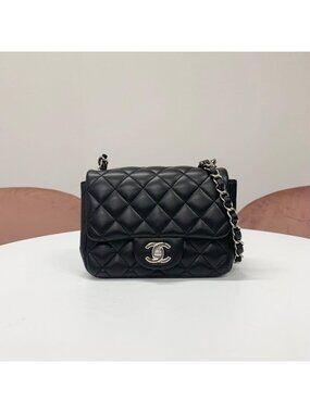 Chanel Mini Quilted Mini Flap CC Logo Shoulder Bag